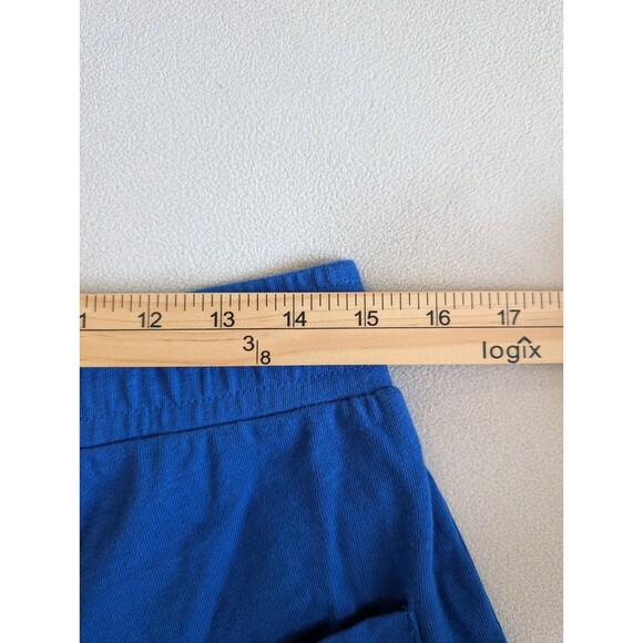 Vintage 90s Marithe Francois Girbaud Mens L Badge Baggy Knit Shorts Blue Jog - Picture 7 of 9